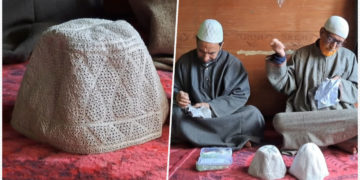 بڈگام: ہاتھ سے بنی سوزنی ٹوپیوں کا فن اور دستکاری خاتمے کے دہانے پر