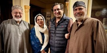 سجاد لون کی مظفر بیگ کے ساتھ ملاقات، لوک سبھا الیکشن کیلئے حمایت کی درخواست