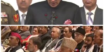 عمر عبداللہ نے جموں و کشمیر یونین ٹیریٹری کے پہلے وزیراعلیٰ کے طور پر حلف لیا