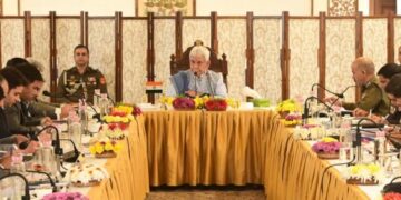 ایل جی منوج سنہا نے سیکورٹی منظر نامے کا جائزہ لیا